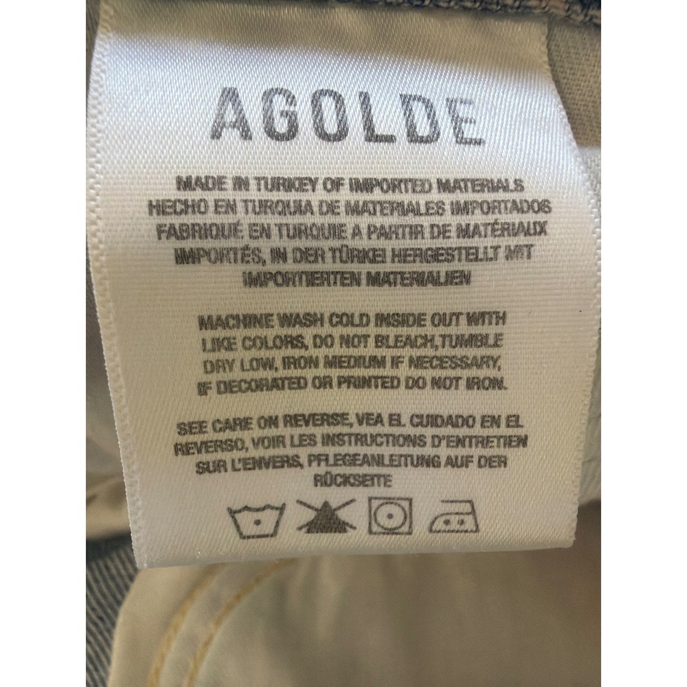 AGOLDE "90s"  Mid Rise Loose Fit Jeans Light Indigo Organic Cotton 26 - Picture 11 of 14